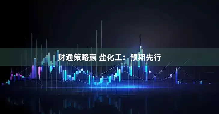 财通策略赢 盐化工：预期先行